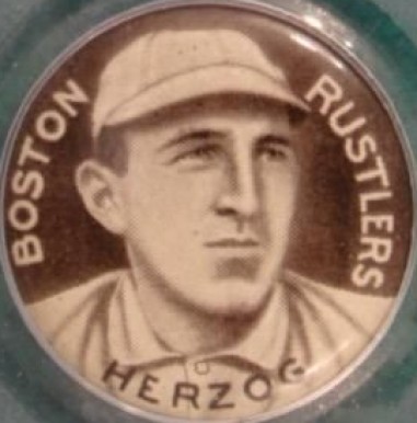 1910 Sweet Caporal Pins Herzog, Boston Rustlers # Baseball Card