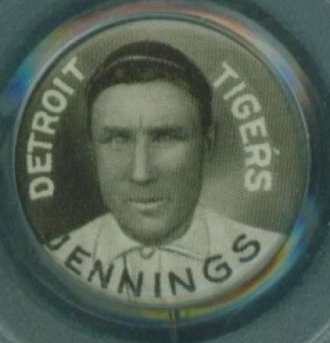 1910 Sweet Caporal Pins Jennings, Detroit Tigers # Baseball Card