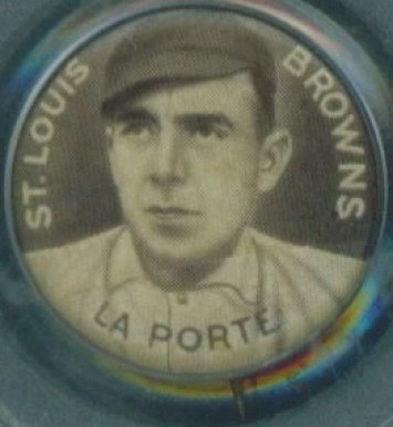1910 Sweet Caporal Pins LaPorte, St. Louis Browns #84S Baseball Card