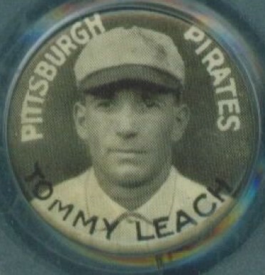 1910 Sweet Caporal Pins Tommy Leach, Pittsburgh Pirates # Baseball Card