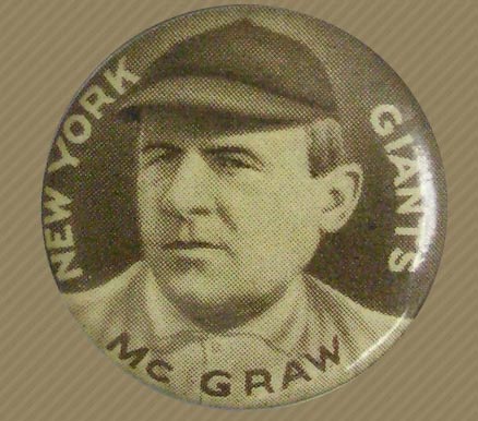 1910 Sweet Caporal Pins McGraw, New York Giants # Baseball Card
