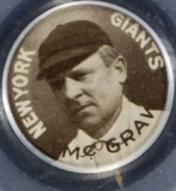 1910 Sweet Caporal Pins McGraw, New York Giants # Baseball Card