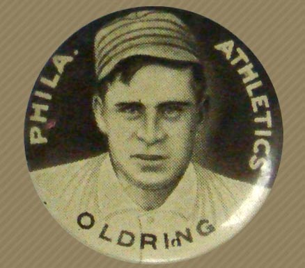 1910 Sweet Caporal Pins Rube Oldring # Baseball Card