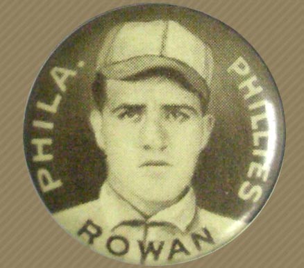 1910 Sweet Caporal Pins Jack Rowan # Baseball Card