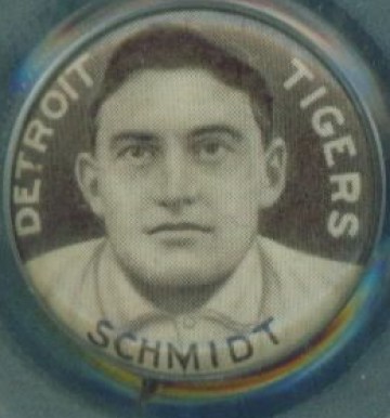 1910 Sweet Caporal Pins Schmidt, Detroit Tigers # Baseball Card