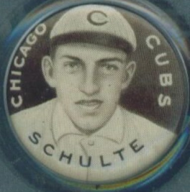 1910 Sweet Caporal Pins Wildfire Schulte # Baseball Card