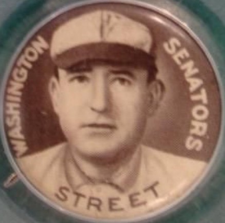 1910 Sweet Caporal Pins Street, Washington Senators # Baseball Card