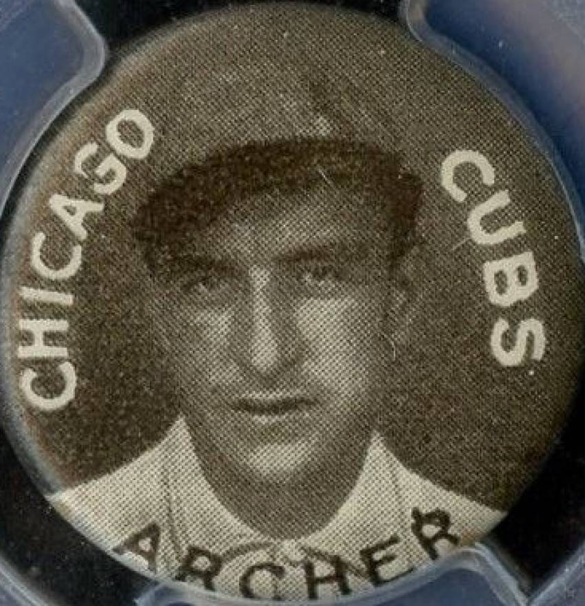 1910 Sweet Caporal Pins Archer, Chicago Cubs # Baseball Card