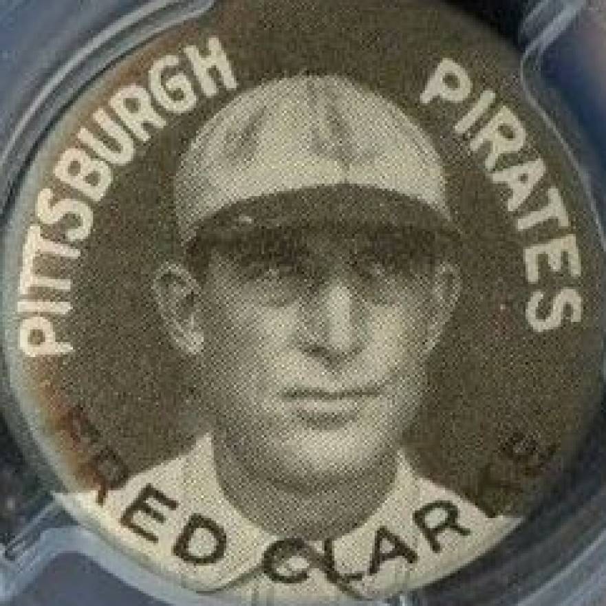 1910 Sweet Caporal Pins Clarke, Pittsburgh Pirates # Baseball Card