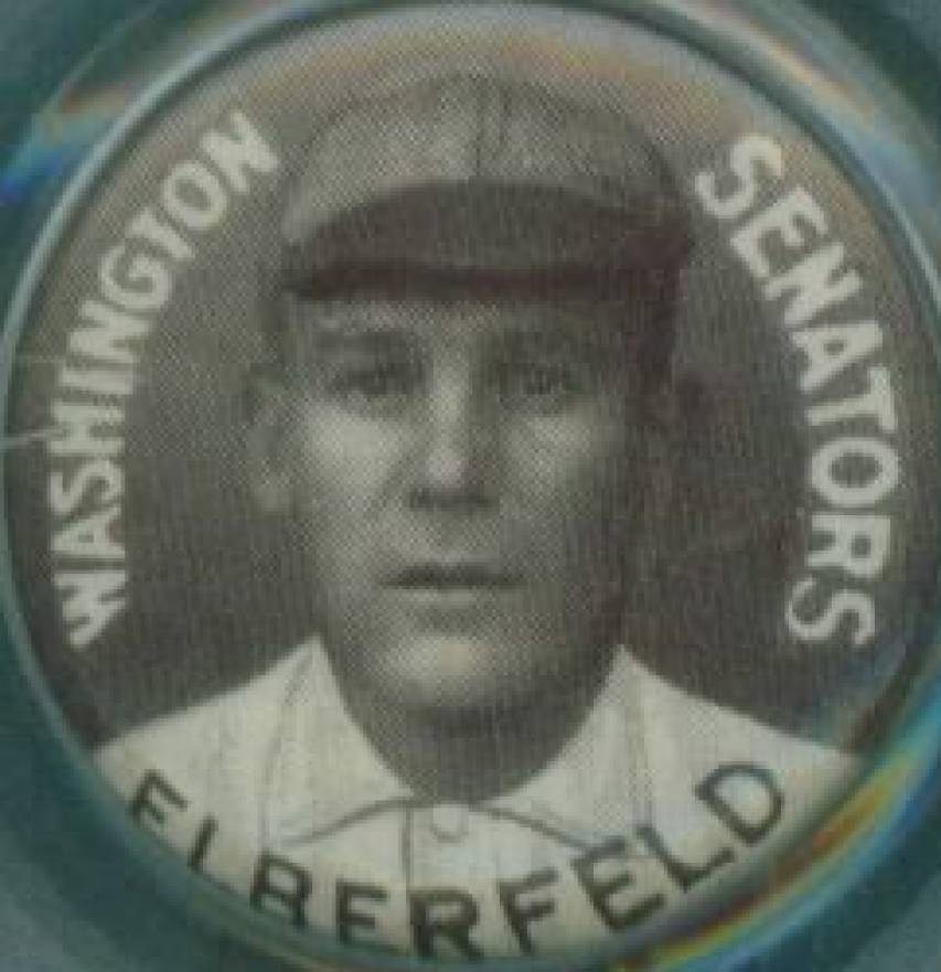 1910 Sweet Caporal Pins Elberfeld, Washington Senators # Baseball Card
