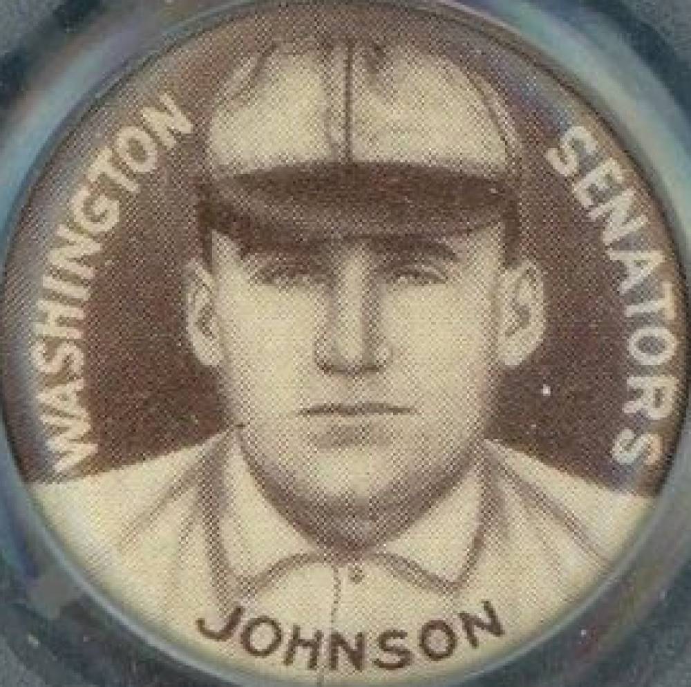 1910 Sweet Caporal Pins Johnson, Washington Senators #75S Baseball Card
