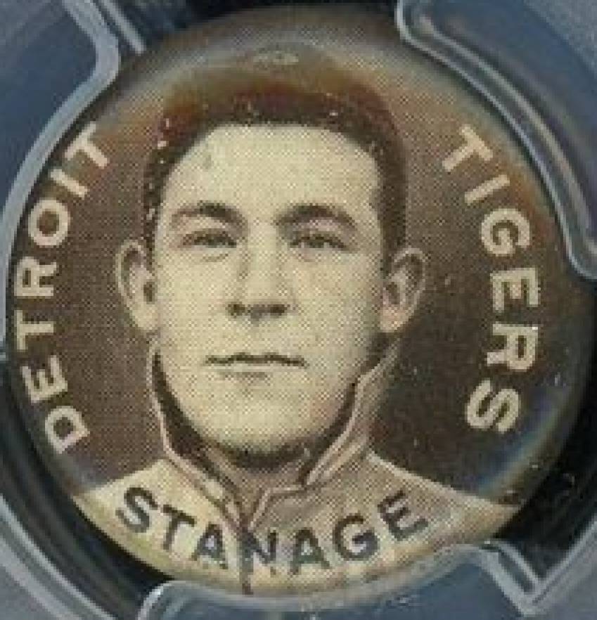 1910 Sweet Caporal Pins Oscar Stanage # Baseball Card