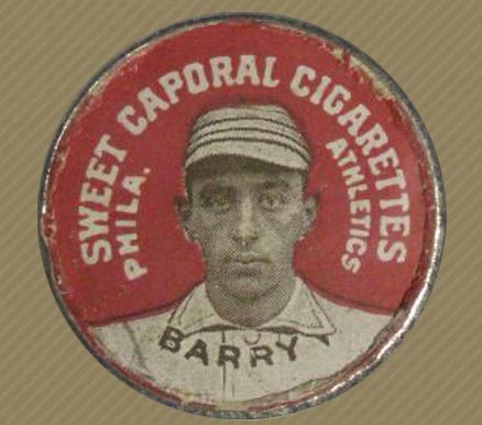 1909 Sweet Caporal Domino Discs Jack Barry #7 Baseball Card