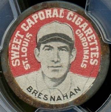 1909 Sweet Caporal Domino Discs Roger Bresnahan # Baseball Card