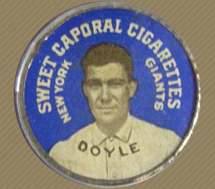1909 Sweet Caporal Domino Discs Larry Doyle # Baseball Card