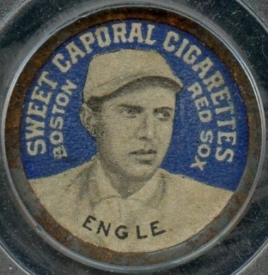 1909 Sweet Caporal Domino Discs Clyde Engle # Baseball Card