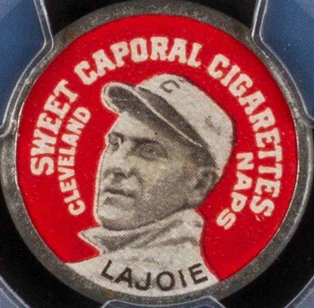 1909 Sweet Caporal Domino Discs Nap Lajoie # Baseball Card