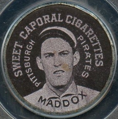 1909 Sweet Caporal Domino Discs Nick Maddox # Baseball Card