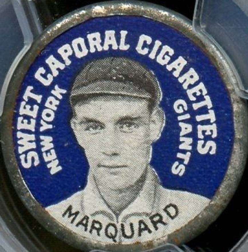 1909 Sweet Caporal Domino Discs Rube Marquard # Baseball Card