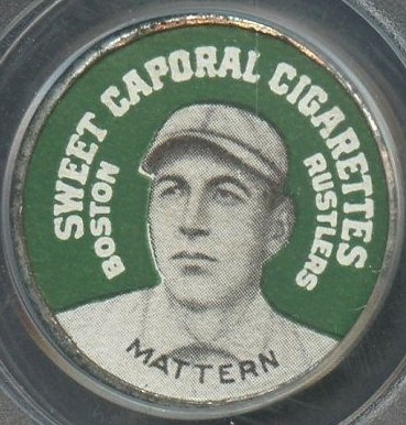 1909 Sweet Caporal Domino Discs Al Mattern # Baseball Card