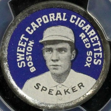 1909 Sweet Caporal Domino Discs Tris Speaker # Baseball Card
