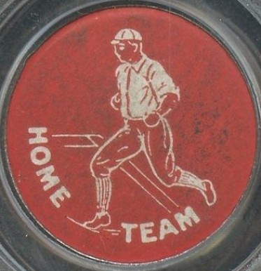 1909 Sweet Caporal Domino Discs Home/Visiting Team # Baseball Card