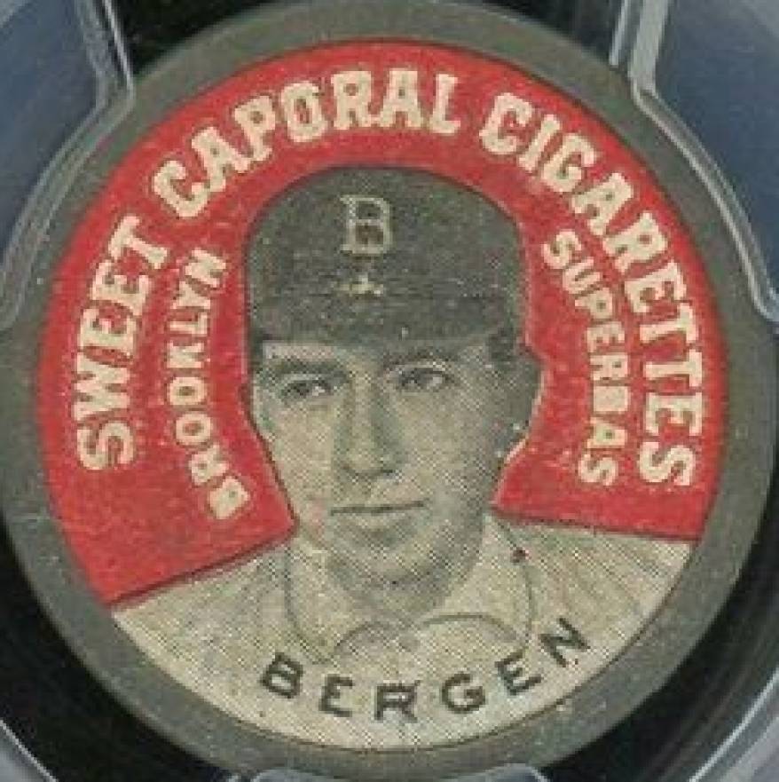 1909 Sweet Caporal Domino Discs Bill Bergen # Baseball Card