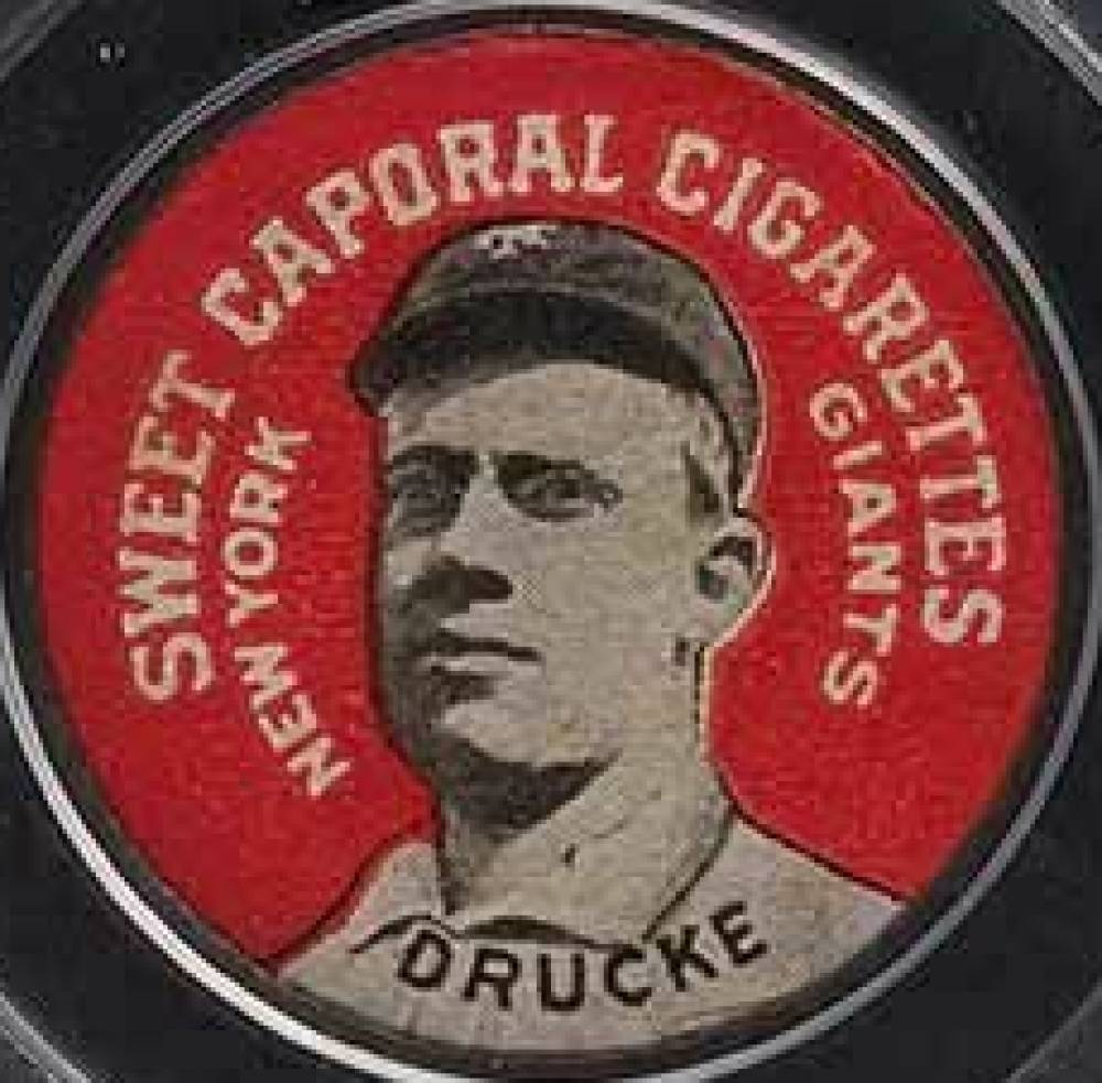 1909 Sweet Caporal Domino Discs Louis Drucke # Baseball Card