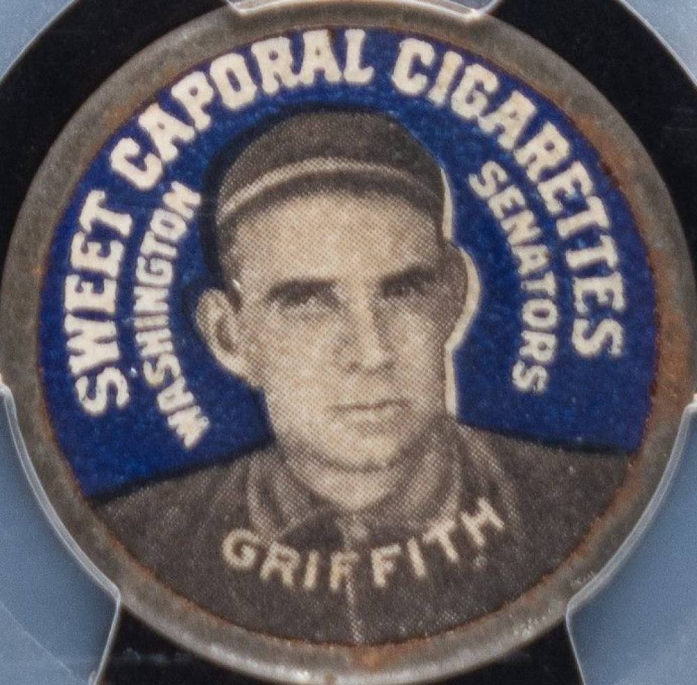 1909 Sweet Caporal Domino Discs Clark Griffith # Baseball Card