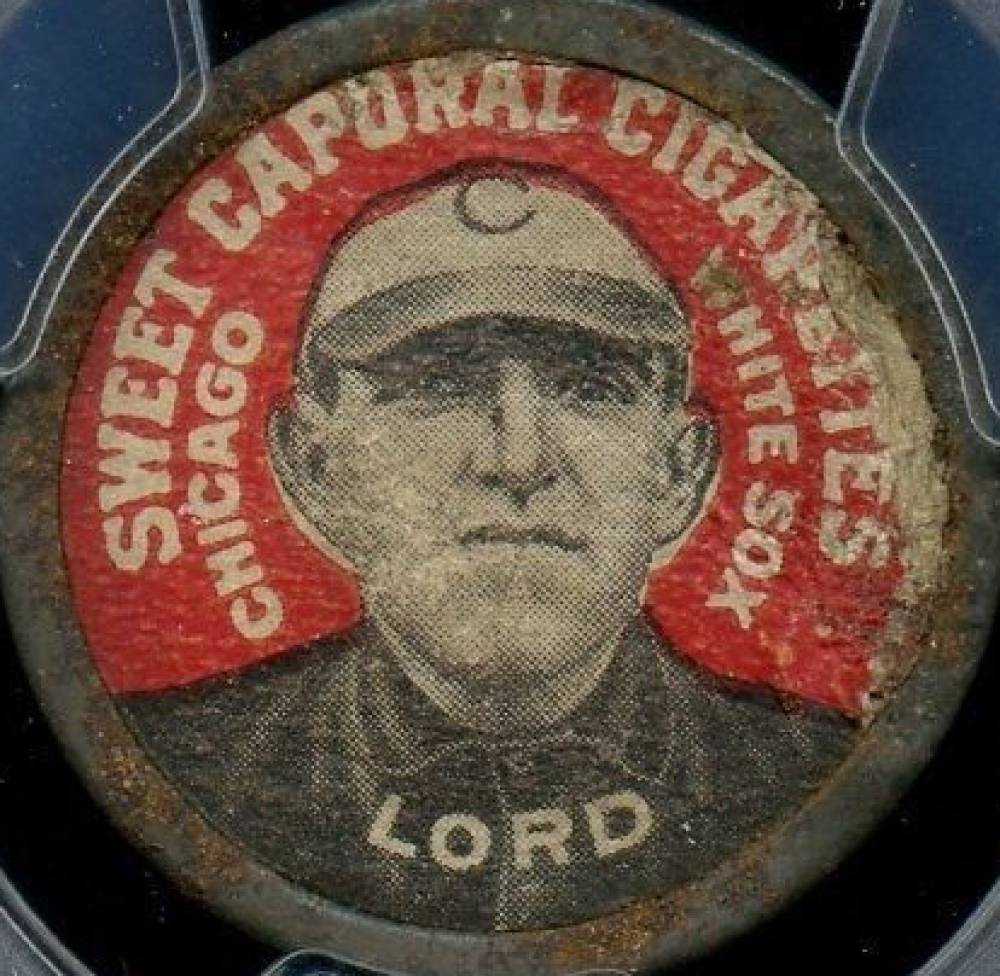 1909 Sweet Caporal Domino Discs Harry Lord # Baseball Card