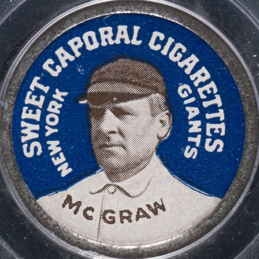 1909 Sweet Caporal Domino Discs John McGraw # Baseball Card