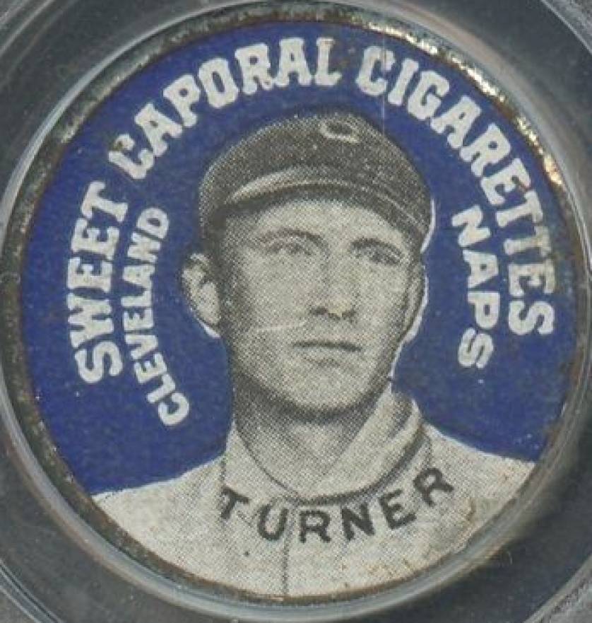 1909 Sweet Caporal Domino Discs Terry Turner # Baseball Card