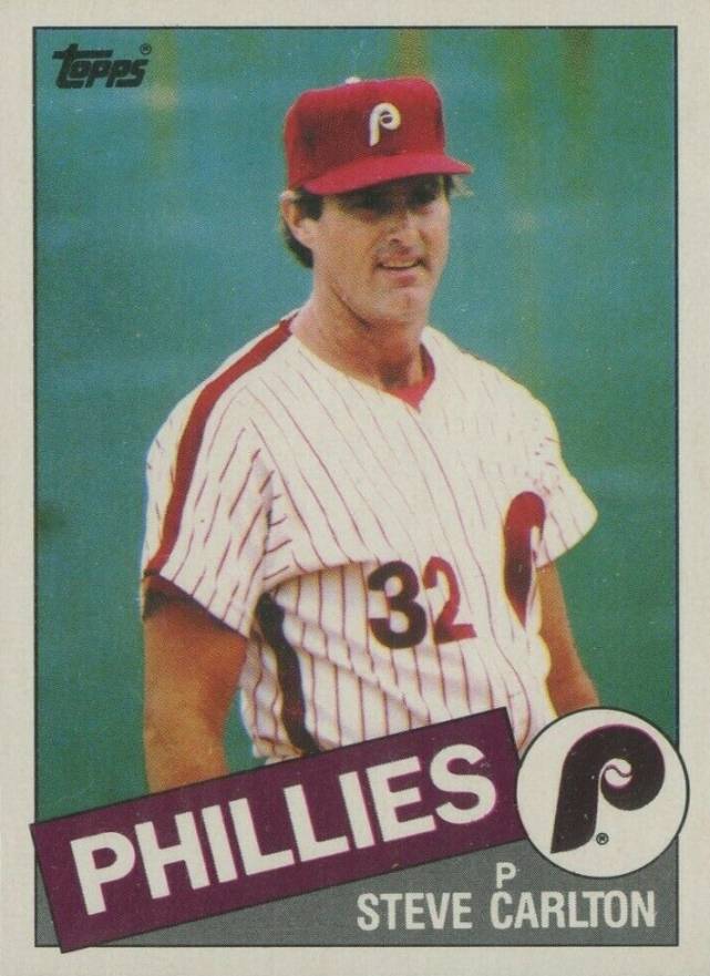 1985 Topps Mini Steve Carlton #360 Baseball Card