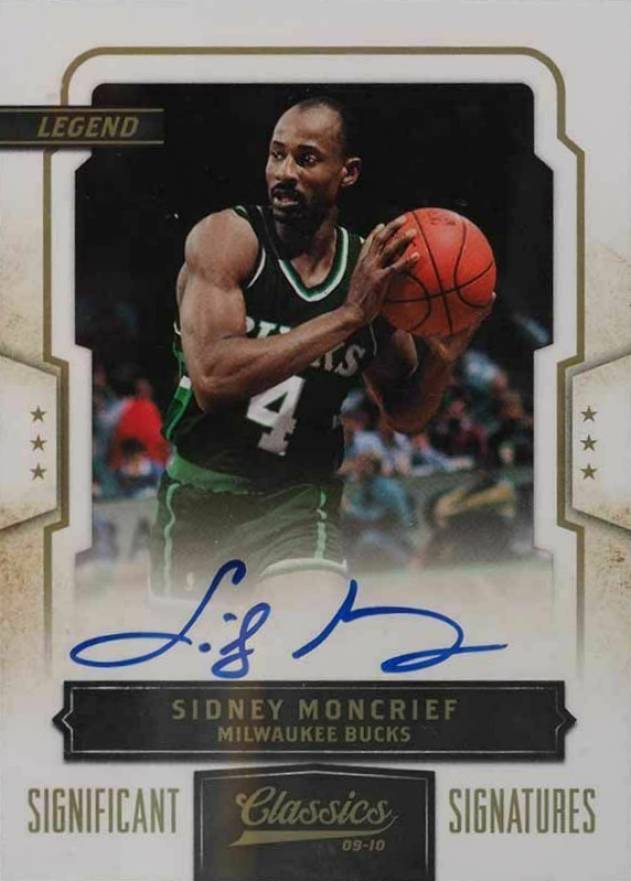2009 Panini Classics Significant Signatures Sidney Moncrief #144 Basketball Card