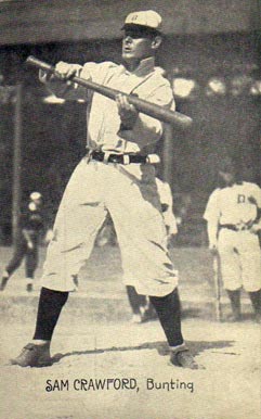 1907 Wolverine News Co. Detroit Tigers Sam Crawford, Bunting # Baseball Card