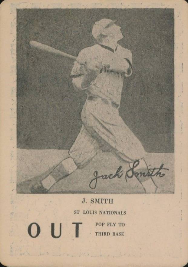 1923 Walter Mails Card Game J. Smith # Baseball Card