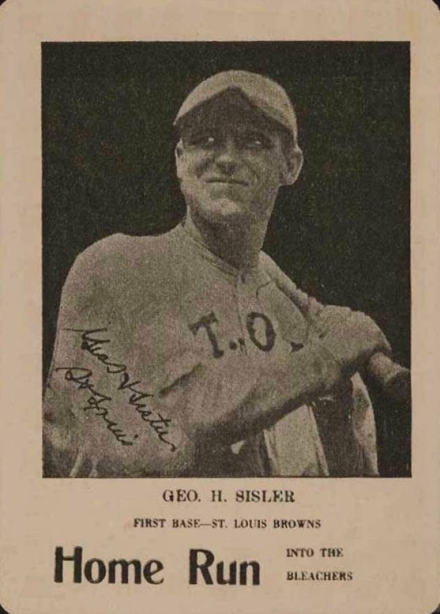 1923 Walter Mails Card Game Geo. H. Sisler # Baseball Card