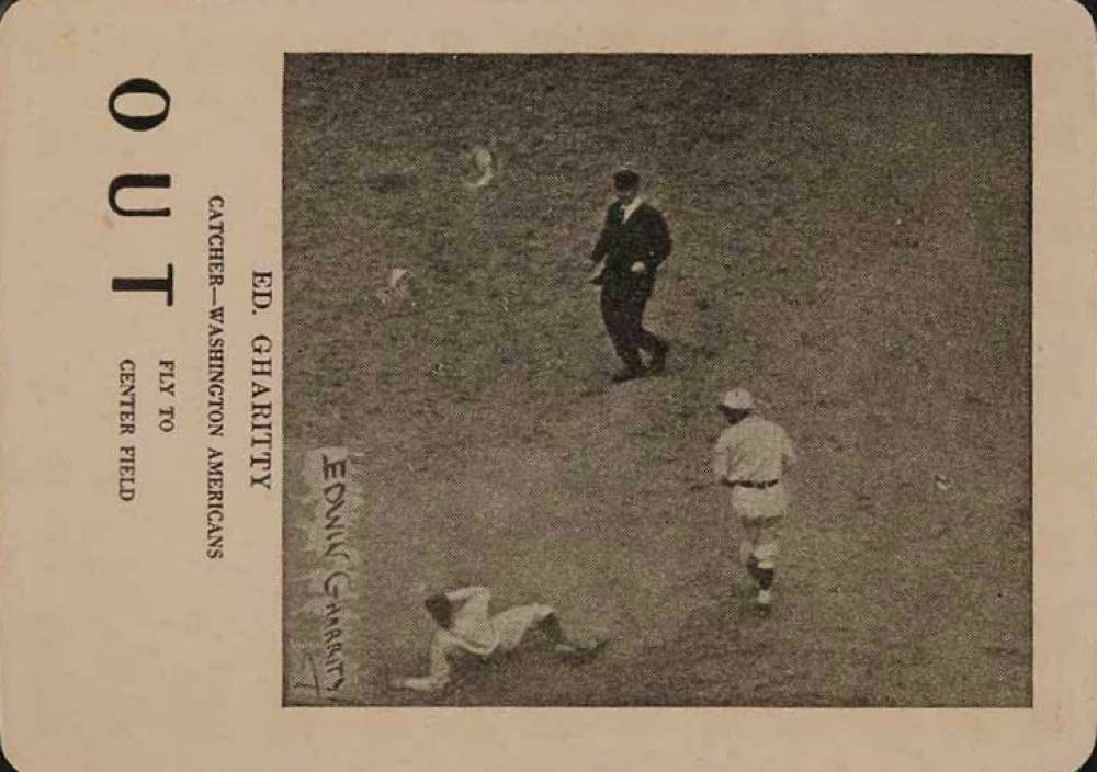 1923 Walter Mails Card Game Ed. Gharitty # Baseball Card
