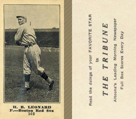 1916 Altoona Tribune H. B. Leonard #102 Baseball Card