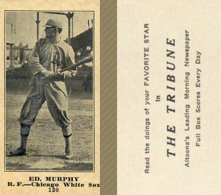 1916 Altoona Tribune Ed. Murphy #130 Baseball Card