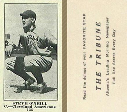 1916 Altoona Tribune Steve O'Neill #135 Baseball Card