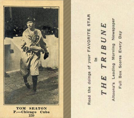 1916 Altoona Tribune Tom Seaton #159 Baseball Card