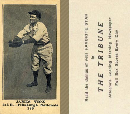 1916 Altoona Tribune James Viox #180 Baseball Card