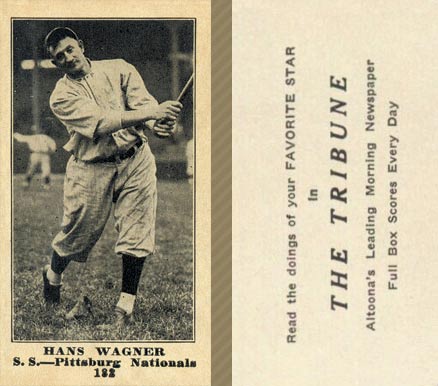 1916 Altoona Tribune Hans Wagner #182 Baseball Card