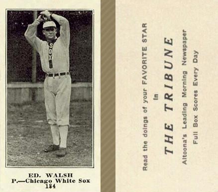 1916 Altoona Tribune Ed. Walsh #184 Baseball Card