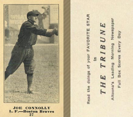 1916 Altoona Tribune Joe Connolly #37 Baseball Card