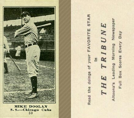 1916 Altoona Tribune Mike Doolan #50 Baseball Card