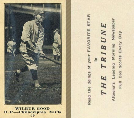 1916 Altoona Tribune Wilbur Good #69 Baseball Card