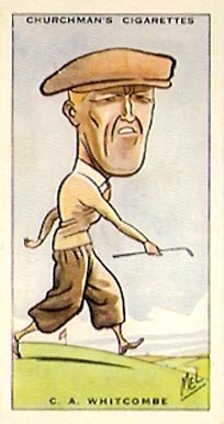 1931 WA & AC Churchman Prominent Golfer-Small C.A. Whitcombe #47 Golf Card