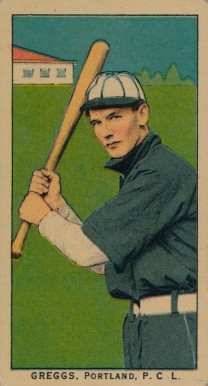 1910 Obak Greggs, Portland, P.C.L. # Baseball Card
